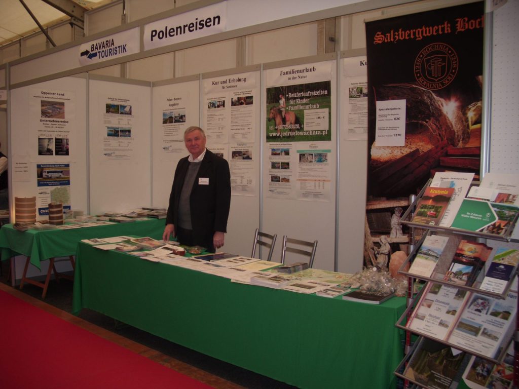 Messestand für Polentourismus